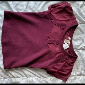 Maroon crop top